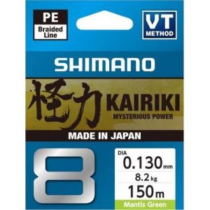 Shimano Kairiki 8 flätlina mantis green 0.130 mm x 150 m