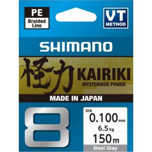 Shimano Kairiki 8 flätlina steel gray 0.100 mm x 150 m
