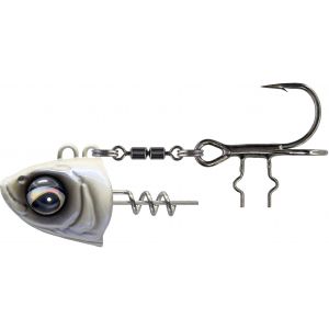 Savage Gear Monster Vertical jiggskalle 60 g med #1/0 krok pearl white 1-pack