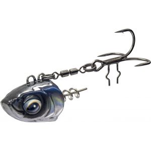 Savage Gear Monster Vertical jiggskalle 80 g med #1/0 krok white fish 1-pack