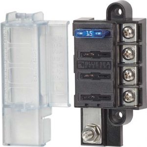 Blue Sea Systems 4 x ATC fuse box for 4 fuses