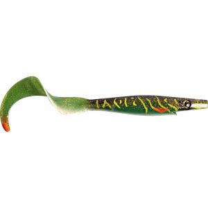 The Pig Pig Tail Jr 23 cm [40 g] green motoroil pike uv 2-pack