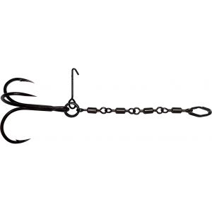 VMC Pike Chain stinger med trekrok small svart 1-pack
