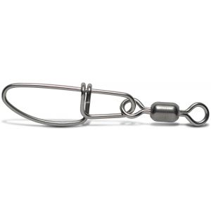 VMC [3254] Stainless Crosslock Snap beteslås med lekande stl. #4 silver 4-pack