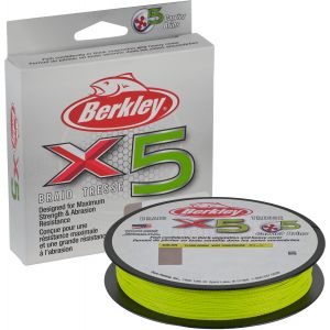 Berkley X5 Braid flätlina flame green 150 m