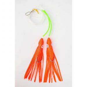 Fladen Ling/Lump & Cod Double Red Octopus häckla med 2 st stl. #7/0 krokar 1-pack