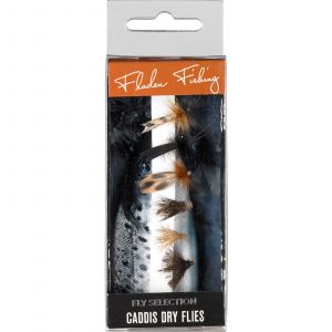 Fladen Fly Selection Caddis torrflugor 6-pack