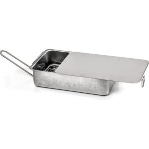 Fladen Travel fish smoker/smoking box [29 x 17 x 5 cm] stainless steel