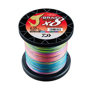 Daiwa J-Braid Grand X8 flätlina multi color 0.350 mm x 500 m