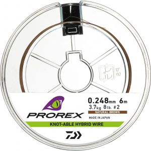 Daiwa Prorex Knot-Able Hybrid vajer natural brown [5.4 kg] 6 m