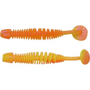 Berkley PowerBait Power Leech 5 cm [2.2 g] fluorescent orange/sunshine yellow 12-pack