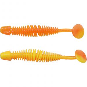 Berkley PowerBait Power Leech 6 cm [3.1 g] fluorescent orange/sunshine yellow 10-pack