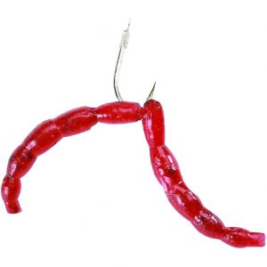 Berkley PowerBait Maxi Blood Worms bloody red 100-pack
