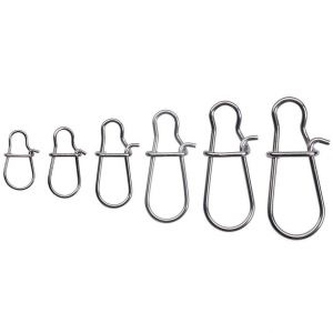 Berkley Fusion19 Finesse Snap beteslås stl. #1 [10 kg] silver 25-pack