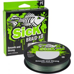Berkley Sick Braid flätlina hi-vis yellow 0.120 mm x 300 m