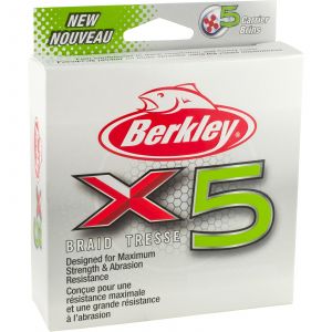 Berkley X5 Braid flätlina low-vis green 0.170 mm x 300 m