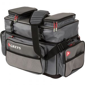 Greys Boat fiskeväska med vattentät botten & regnöverdrag [60 x 30 x 32 cm] grå