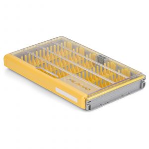 Plano Edge 3700 Jig/Bladed Jig betesask [35.6 x 22.9 x 4.8 cm] grå/gul