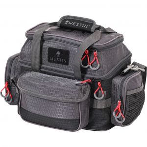 Westin W4 Lurebag Plus fiskeväska inkl. 4 betesaskar [40 x 22 x 25 cm] titan/svart