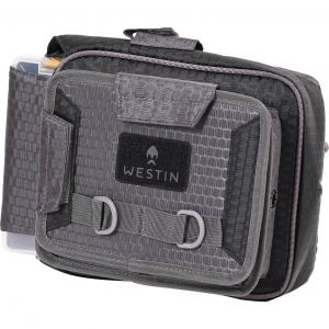 Westin W4 Quick Bag fiskeväska inkl. 2 betesaskar [30 x 21 x 12 cm] titan/svart