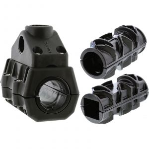 Scotty Rail Mount Adaptor [320] including Side/Deck Mount [241] black 1-pack