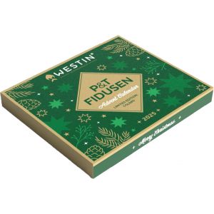 Westin 2025 års adventskalender [P&T Fidusen] med 24 lådor