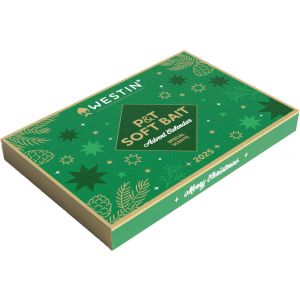 Westin 2025 års adventskalender [P&T Soft Bait] med 24 lådor
