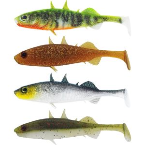 Westin Stanley The Stickleback Shadtail 5.5 cm [1.5 g] dark water mix 9 4-pack