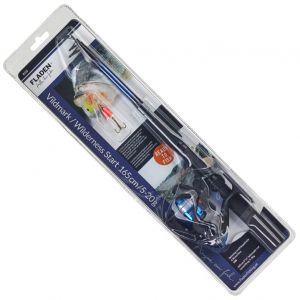 Fladen Vildmark Start teleskop-/haspelset 5'11" 5-20 g [bl&aring;] inkl. spinnare & nylonlina