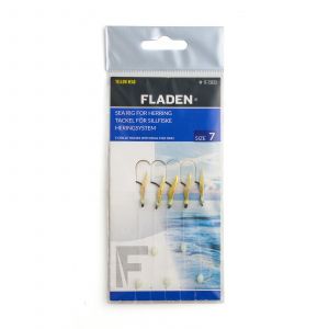 Fladen Sea Rig Herring häckla med 5 st cirkelkrokar 1-pack
