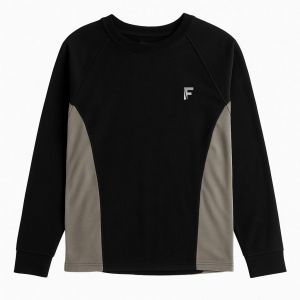 Fladen Polarfleece 160 g underställ tröja & byxa svart/grå x-large