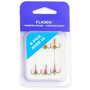Fladen Extra pimpelkrok [#12], 6-pack