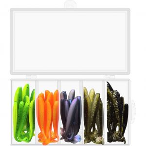 FJ Gear Abborre & G&ouml;s shad betesset 7.2 cm [3 g] blandade f&auml;rger 50-pack