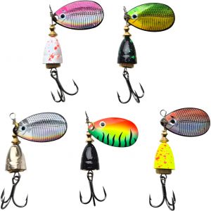 FJ Gear Abborre & &Ouml;ring spinnarkit 6.0 cm [10 g] blandade f&auml;rger 5-pack