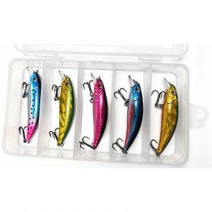 FJ Gear Öring & Abborre wobblerset 6.5 cm [5 g] S naturliga färger 5-pack