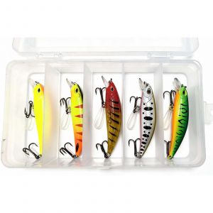 FJ Gear Abborre & Öring wobblerset 6.5cm [5 g] S high-viz & trigger 5-pack