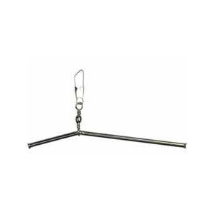 Fladen curved casting boom in metal black 3-pack