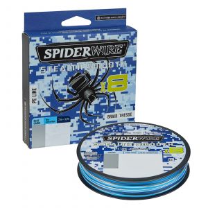 SpiderWire Stealth Smooth x8 flätlina blue camo 0.150 mm x 150 m