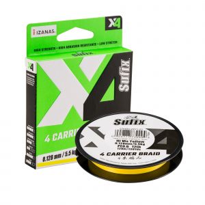 Sufix X4 Braid flätlina hi-vis yellow 0.148 mm x 135 m