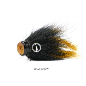 VMC Baby Mustache Shallow jiggskalle [14 g] black widow 1-pack