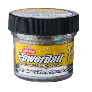 Berkley PowerBait Power Honey Worm 2.5 cm [1 g] (Banana Boost) natural/scales 55-pack