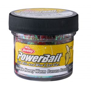 Berkley PowerBait Power Honey Worm 2.5 cm [1 g] (Banana Boost) red/scales 55-pack