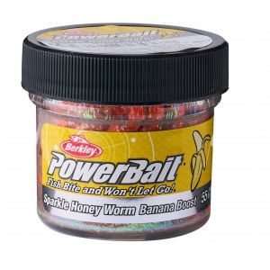 Berkley PowerBait Power Honey Worm 2.5 cm [1 g] (Banana Boost) 55-pack