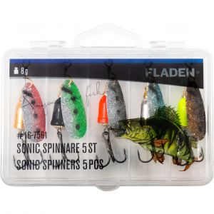 Fladen Sonic spinnare [8 g] blandade f&auml;rger 5-pack