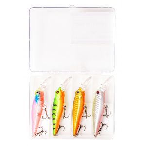 Fladen Conrad Rattle Runner wobblerset 10 cm [11 g] SS 4-pack