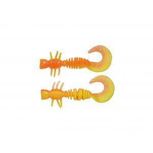 Berkley PowerBait Power Curly 4 cm [2 g] fluorescent orange/sunshine yellow 12-pack