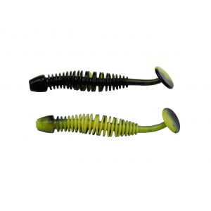 Berkley PowerBait Power Leech 6 cm [3.1 g] black/sunshine yellow 10-pack