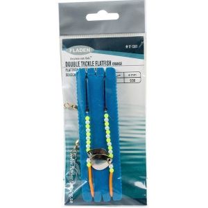 Fladen Plattfisk Dubbel tackel med stl. #2 krokar orange 1-pack