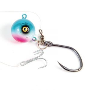 Fladen Deadbait Halibut Rig med #12/0 & #3/0 krok [300 g] blue/pearl/pink 1-pack