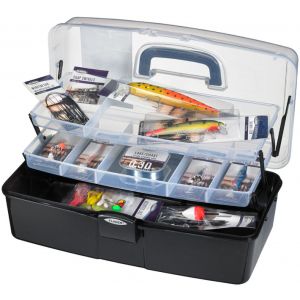 Fladen Stora fiskelåda 2 plan [41 x 22 x 16 cm] för insjö & lättare kustfiske